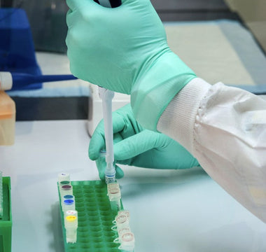 A Scientist doing biocompatibility testing. 