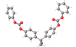 Molecular structure of polycarbonate