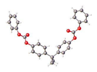 Molecular structure of polycarbonate