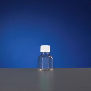 125mL PET Square Media Bottles, Sterile, double bagged small packaging, 6/pk, 48/cs - 353611