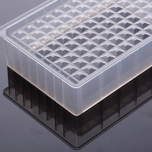 Reservoir microplates without caps, single well, 96 troughs, low profile 31.4mm height, 195ml, non-Sterile, 10/pk, 50/cs - 360103