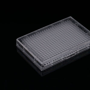 384 well flat bottom tissue culture plate.