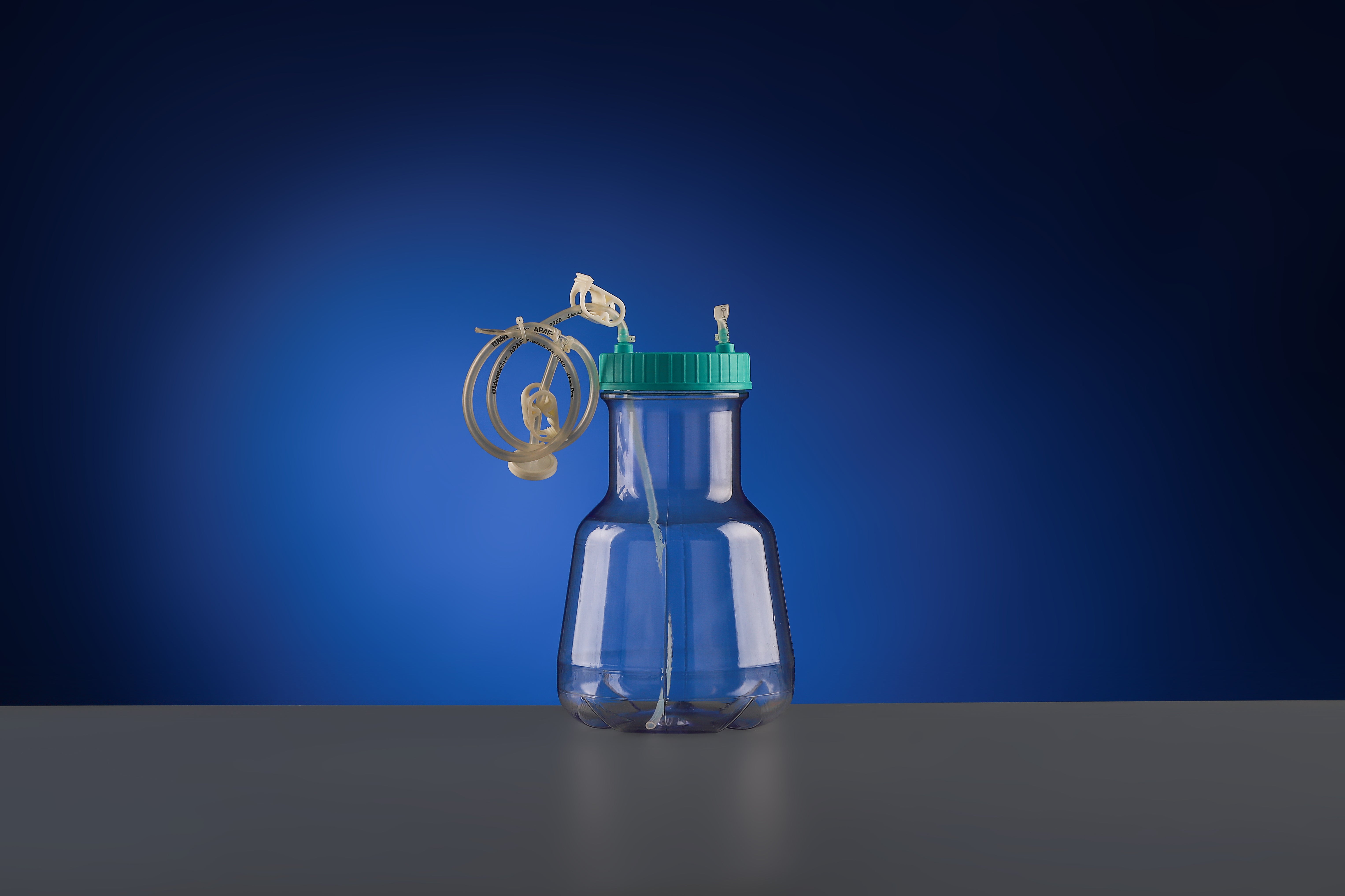 3L High Efficiency Erlenmeyer Flask with Baffles, Bi-directional Transfer Cap with TPE Tube