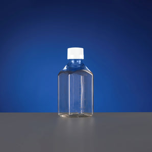 500 mL PET Square Storage Bottles, Sterile, double bagged bulk packaging, 20/pk, 80/cs