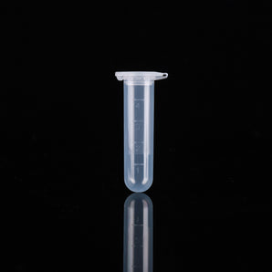 5ml Centrifuge Tubes, Clear, Round Bottom, Snap Cap, non-terile. 200/pk, 2000/case - 603011