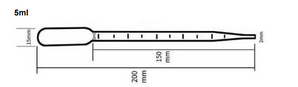 5ml Pasteur Pipette, Individually Wrapped, Sterile, 250/pk, 1000/cs - 318516