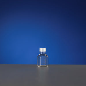 60mL PETG Square Media Bottles, Sterile, double bagged small packaging, 6/pk, 48/cs - 354511