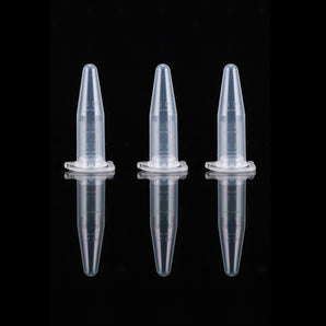 1.5ml Microcentrifuge Tube, Clear, Conical, Lock Cap, 500/pk, 5000/cs - 615001