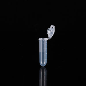 2.0ml Microcentrifuge Tube, Clear,  Round, Lock Cap, 500/pk, 5000/cs - 620011