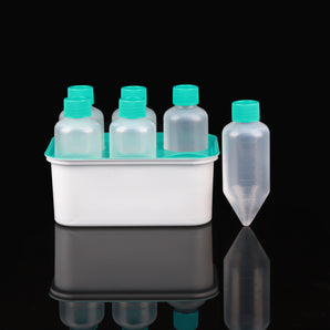 250 mL PP Centrifuge Tubes with Plug Seal Cap, Racked, Sterile，6/pk, 24/cs - 622002