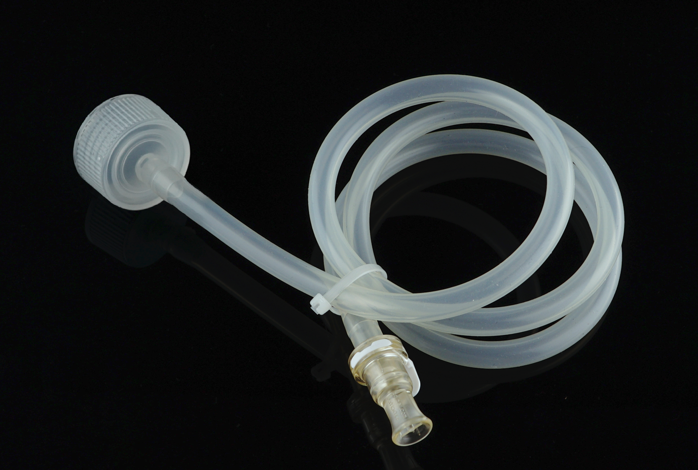 BioFactory Cap with Silicon Tube (80cm 1/4 " ID3/8" OD), Male CPC Connector with Female Sealing Cap