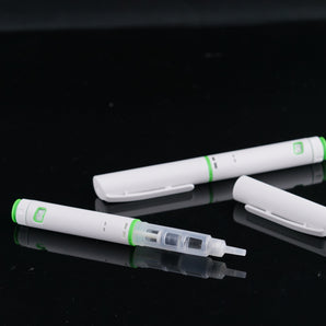 Disposable 75 Unit Injection Pen, Minimum Unit dose  0.01 mL, Scale: 0-1.0 mg, Compatible with 3 mL Long Stopper Cartridge, Long Cap