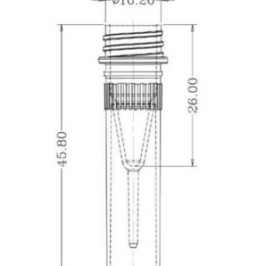 0.5 mL Self-Standing Vials, Sealing Ring, Sterile, 50/pk, 500/box, 2000/cs - 633012N