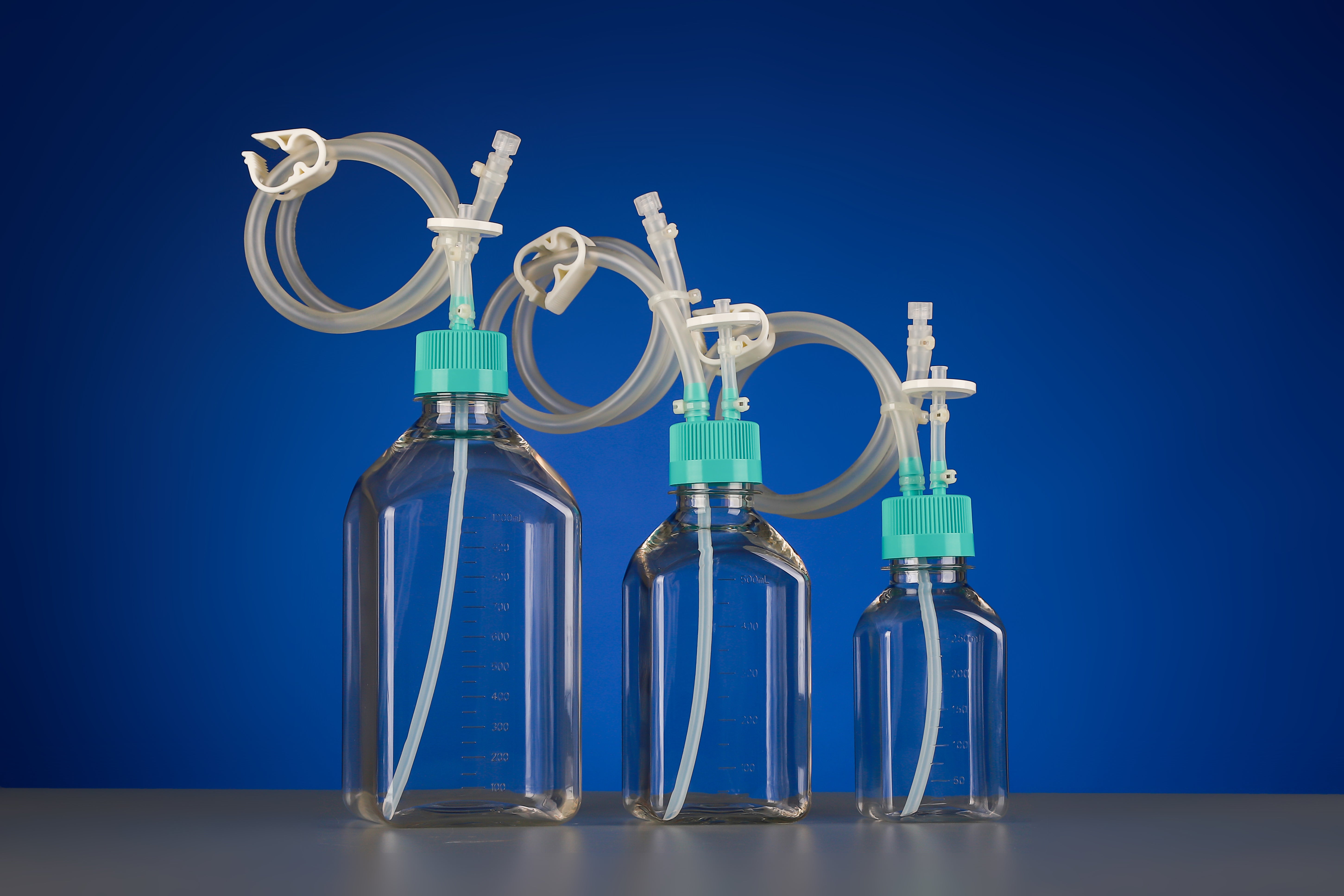 250mL PETG Storage Bottle, Bi-directional Transfer Cap with TPE Tube ...