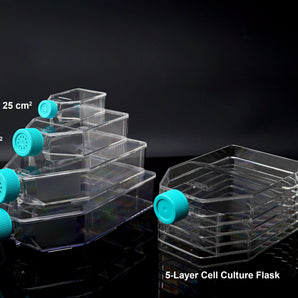 75cm² Cell Culture Flask, Plug Seal Cap, TC, sterile, Maximum Working Volume 225mL, 5/pk, 100/cs  - 708001